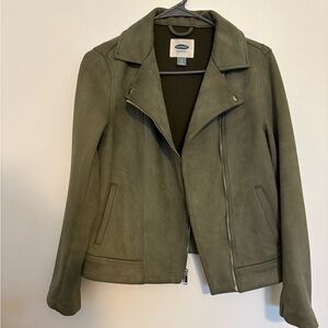 Old navy suede moto jacket